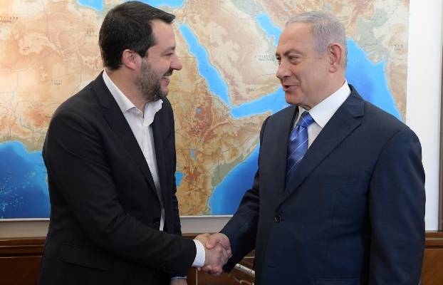 Primer Ministro Netanyahu y Ministro de Interior italiano Matteo Salvini