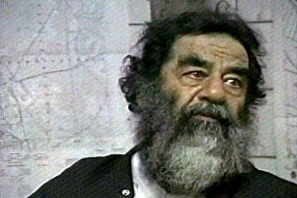 Saddam Hussein soon after his capture near Tiktit, Iraq. (AP Photo/US Military via APTN)