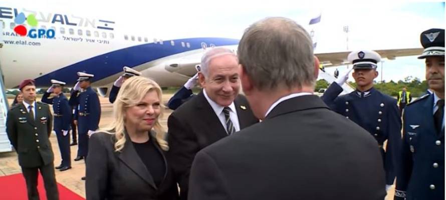 Netanyahu arrives in Brasilia