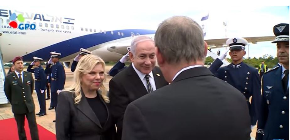 Netanyahu arrives in Brasilia