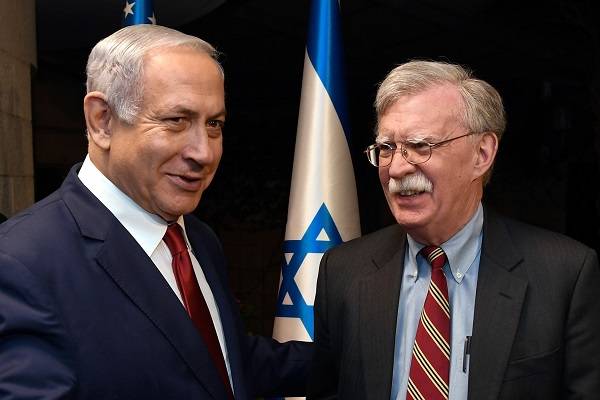 U.S. National Security Adviser John Bolton meets Israeli Prime Minister Benjamin Netanyahu. (Matty Stern/U.S. Embassy Jerusalem)