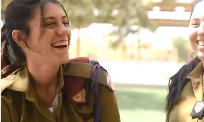 Happy IDF female soldiers