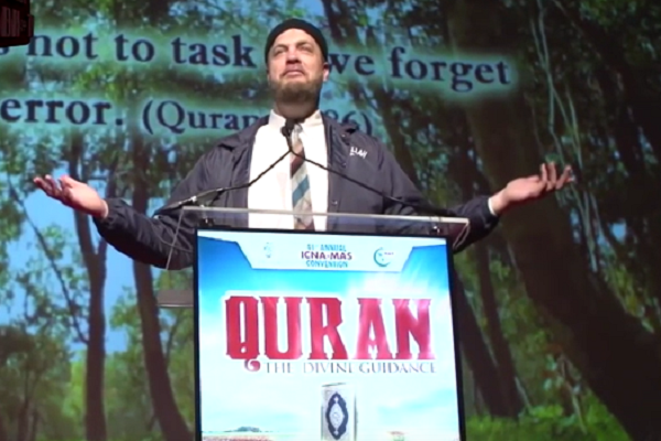 American-born Imam Willie 'Suhaib' Webb. (screenshot)