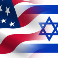 US Israel flag