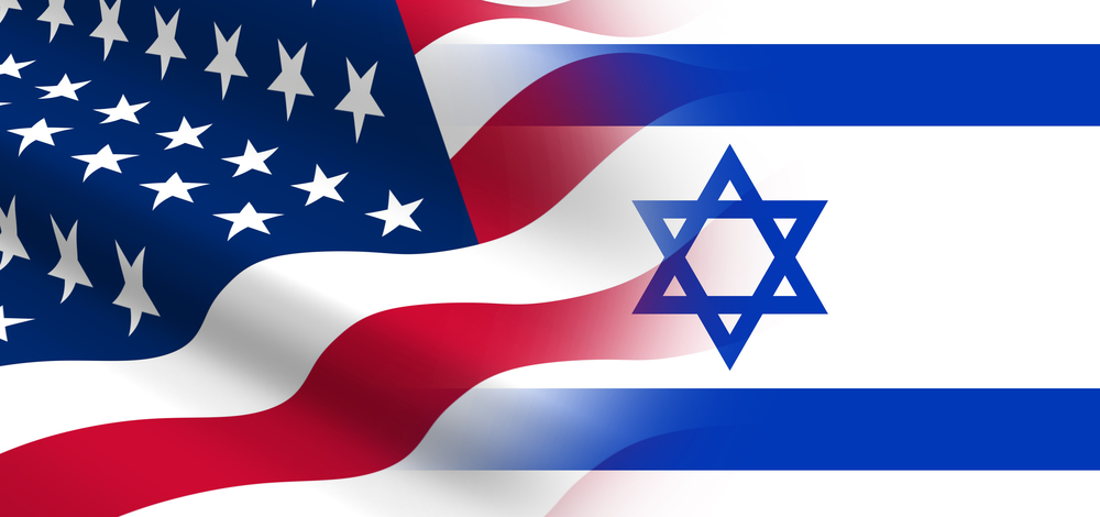 US Israel flag