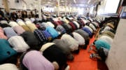 Muslim prayer service