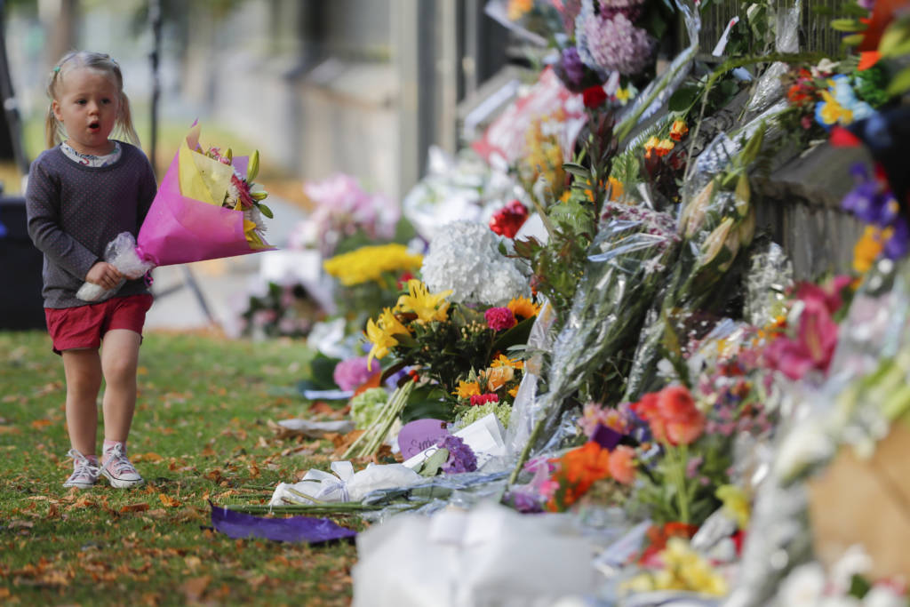 Memorial in Christchurch, New Zealand. (AP Photo/Vincent Thian)