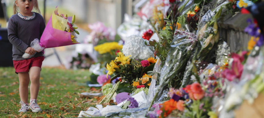 Memorial in Christchurch, New Zealand. (AP Photo/Vincent Thian)