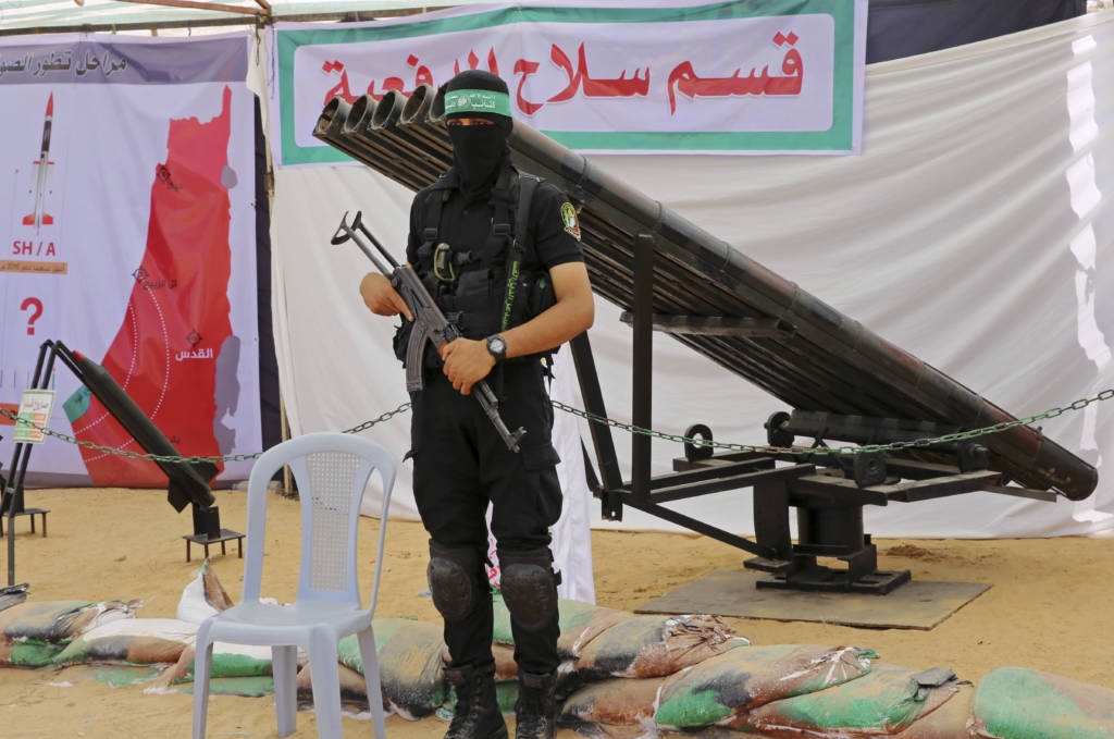 Palestinian terrorist in Gaza. (AP Photo/Adel Hana, File)