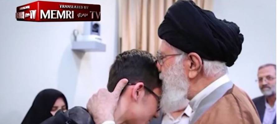 Khamenei kisses young chess player