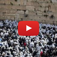 Priestly blessing Western Wall Passover 2019