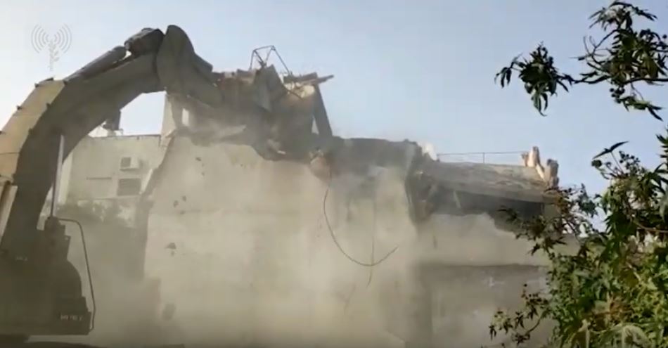 Demolition of Ariel terrorist's home