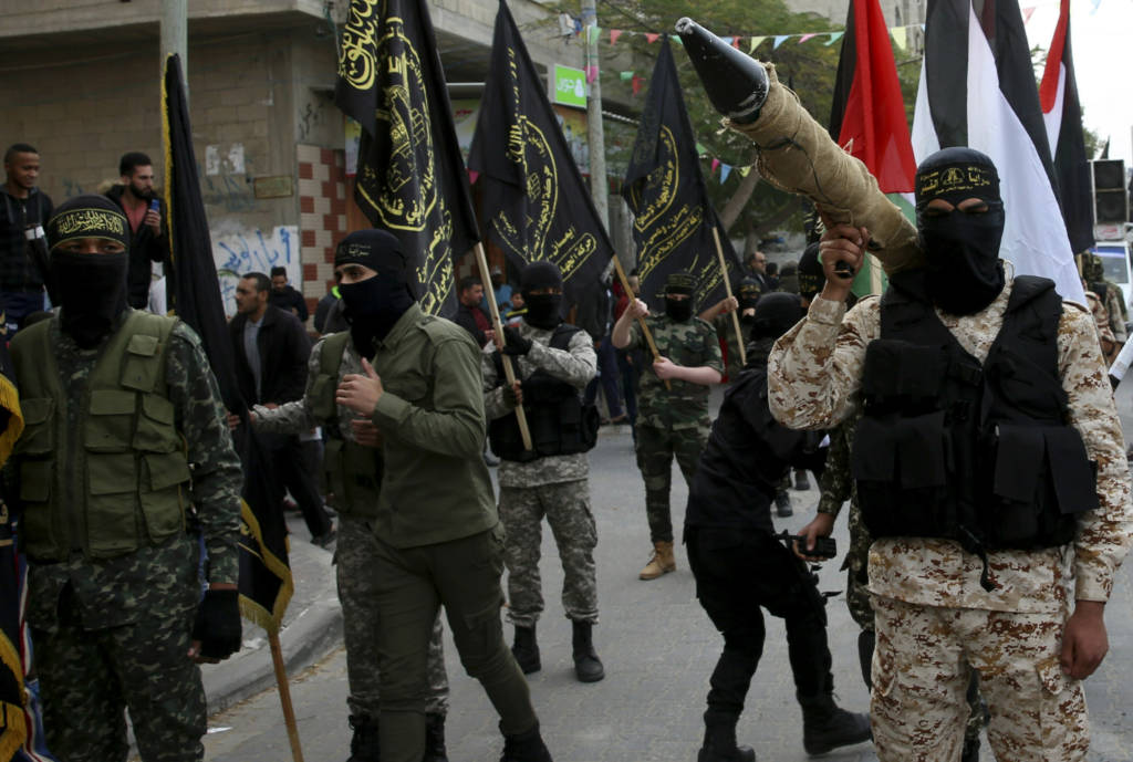 Palestinian Islamic Jihad terrorists. (AP Photo/Adel Hana, File)