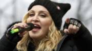 Madonna on stage during the Women's March. (AP/Jose Luis Magana)