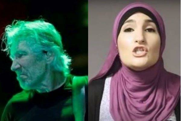 Roger Waters (Brent N. Clarke/Invision/AP); Linda Sarsour. (Screenshot)