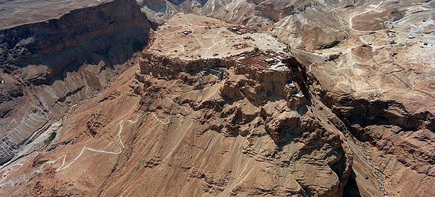 Aerial view of Masada (Flickr/Wikimedia)