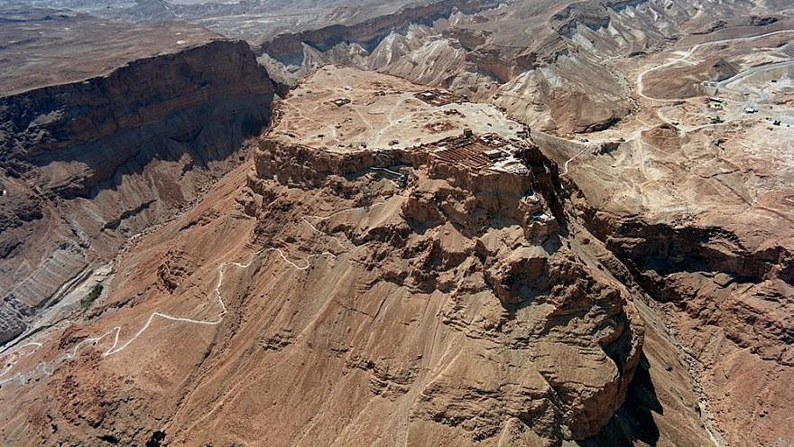 Aerial view of Masada (Flickr/Wikimedia)