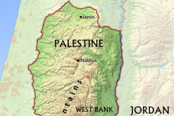 Map of Palestine (Free World Maps)