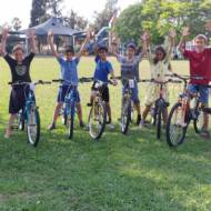 kids with bikes