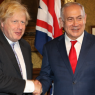 Boris Johnson (L) Benjamin Netanyahu (R) Wikimedia