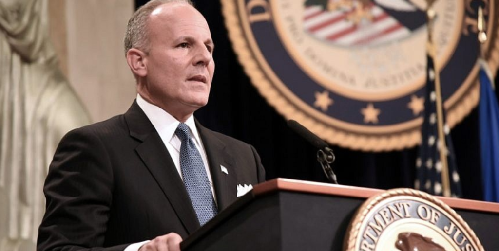 Elan Carr, U.S. Special Envoy to Monitor and Combat Anti-Semitism, at the U.S. Department of Justice Summit on Combating Anti-Semitism in Washington, D.C., July 15, 2019. (DOJ)