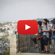 Jerusalem tourists Mount of Olives