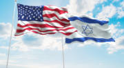 US Israel flags