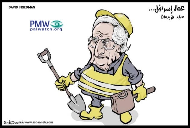 Palestinian cartoon David Friedman
