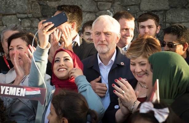 British Labour Party leader Jeremy Corbyn