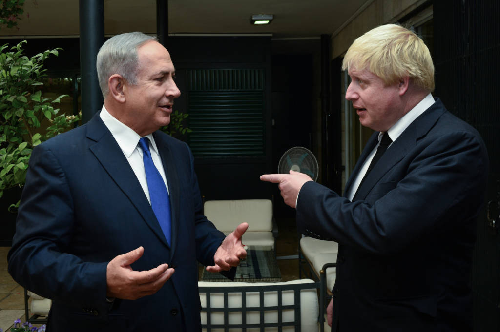 boris johnson benjamin netanyahu