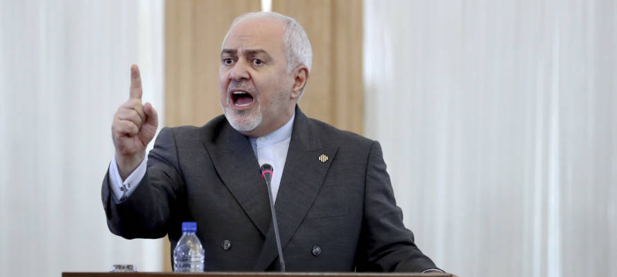 Iranian Foreign Minister Mohammad Javad Zarif speaks at a press conference in Tehran, Iran, Monday, Aug. 5, 2019.