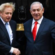 Boris Johnson Benjamin Netanyahu