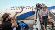 New immigrants from North America arrive on a special " Aliyah Flight" on behalf of Nefesh B'Nefesh organization, at Ben Gurion International Airport on August 14, 2019.