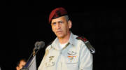 IDF Chief of Staff Aviv Kochavi speaks at a graduating ceremony for new Israel Navy officers. (Meir Vaknin/Flash90)