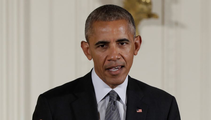 In this Sept 22, 2016 file photo, President Barack Obama speaks in the East Room of the White House, as he prepared to send more troops to Iraq to help reclaim the city of Mosul from the Islamic State group.