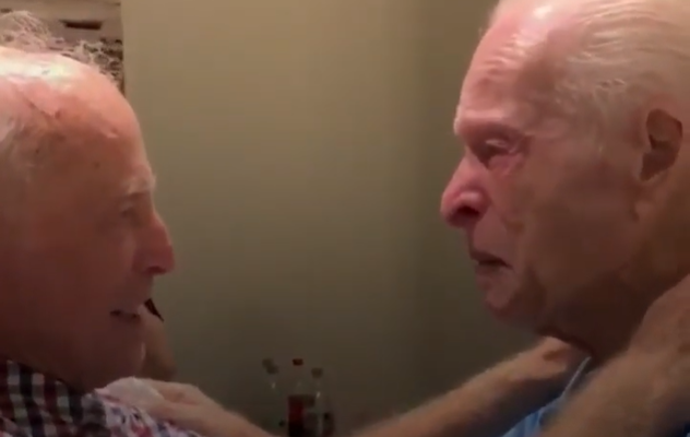 Cousins reunite 75 years after surviving the Holocaust. (Screenshot)