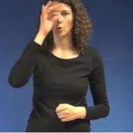 Belgian University post of "hooked-nose" gesture for "Jew" in sign language video. (Twitter)