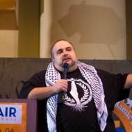 Pro-Palestinian activist Said Durrah speaks at a CAIR Georgia event on February 24, 2018.