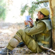 IDF soldier reading