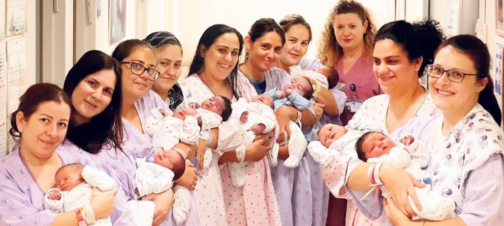 21 Babies delivered in Ashkelon hospital during rocket fire November 15, 2019 (Facebook)