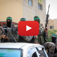 Hamas terrorists in the Gaza Strip