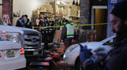 Emergency responders work at a kosher supermarket, the site of a shooting in Jersey City, N.J., Wednesday, Dec. 11, 2019.