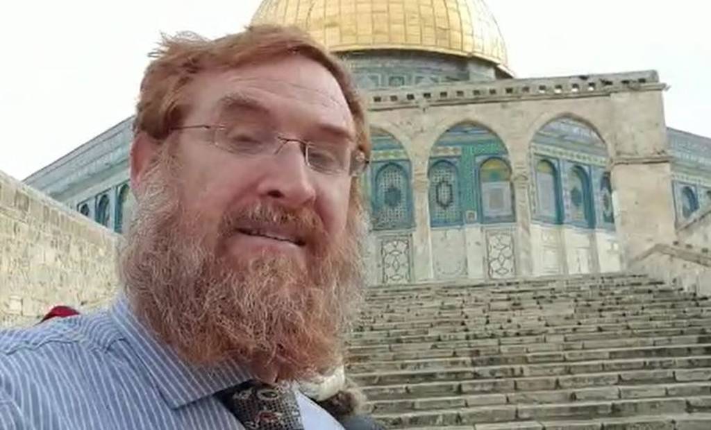 Rabbi Yehudah Glick, Temple Mount, December 10, 2019 (Courtesy)