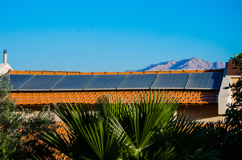 Solar panels on a house in Israel (Shutterstock)