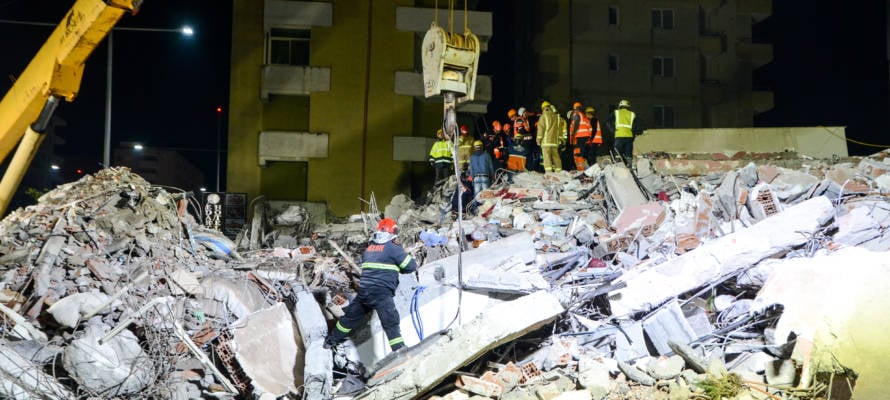 Devastation following earthquake in Albania, November 26, 2019 (Shutterstock)