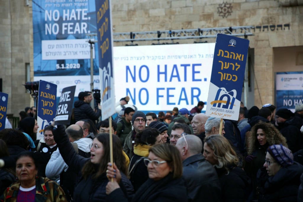 Jerusalem anti-Semitism rally