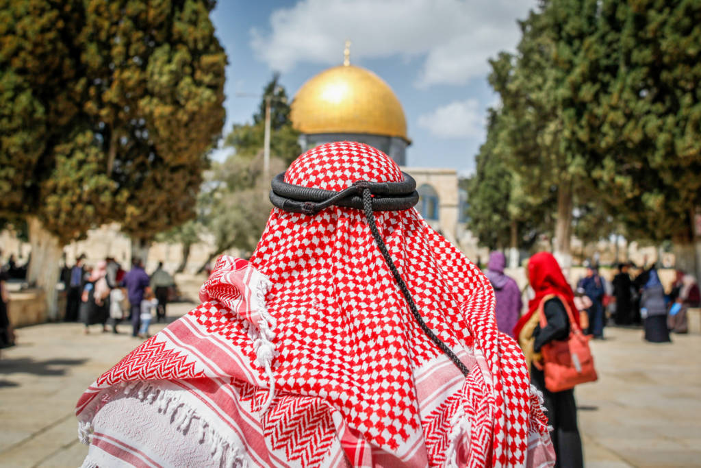 Muslims on the Jewish Temple Mount