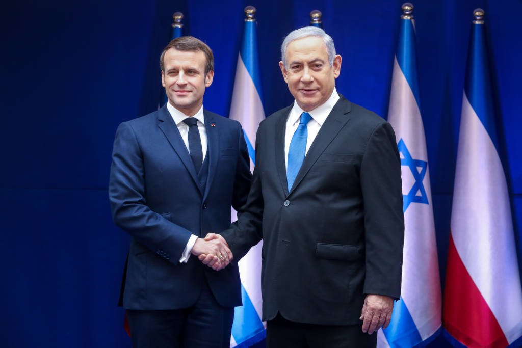 Netanyahu meets Macron in Jerusalem