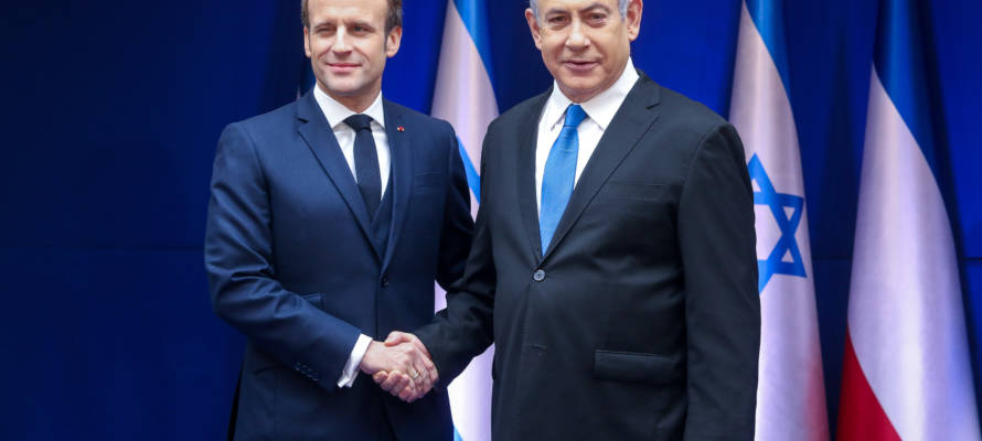 Netanyahu meets Macron in Jerusalem