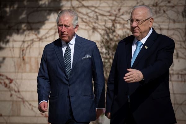 Prince Charles and the Israeli President Reuven Rivlin.